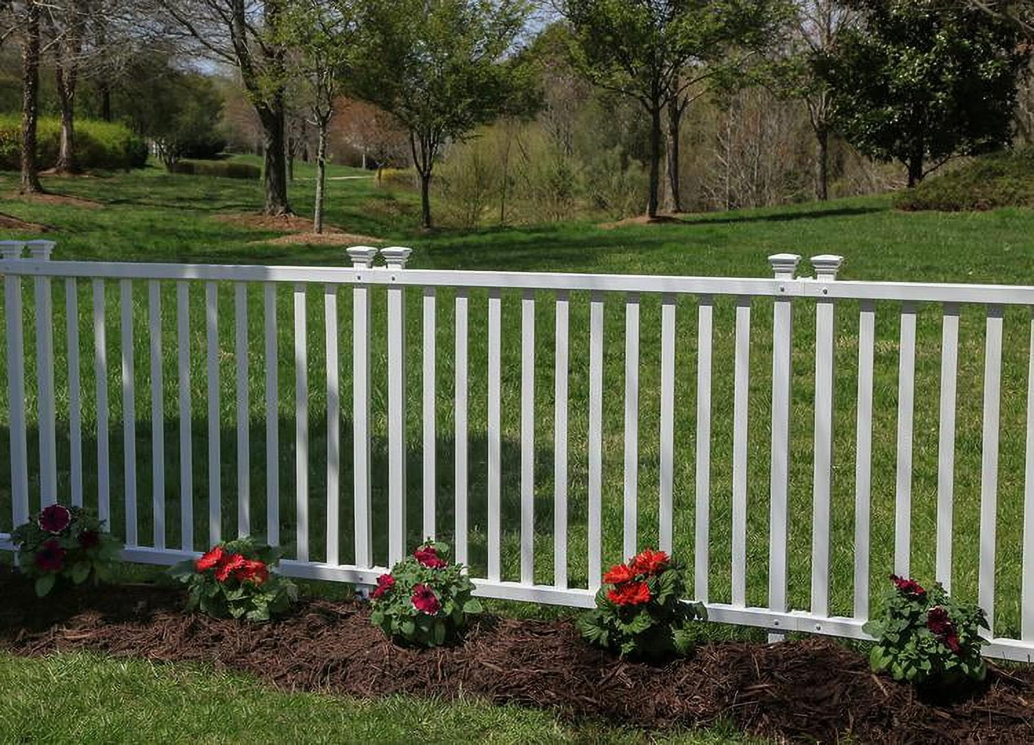 Baskenridge NoDig Vinyl Fence Kit (36in x 42in) (2 Pack)