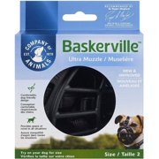 Baskerville Ultra Muzzle for Dogs [Dog, Muzzles Wire & Nylon ] Size 2 - Dogs 12-25 lbs - (Nose Circumference 10.5")