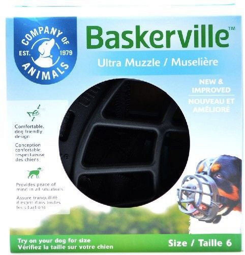 Baskerville Ultra Muzzle for Dogs [Dog, Muzzles Wire & Nylon ] Size 6