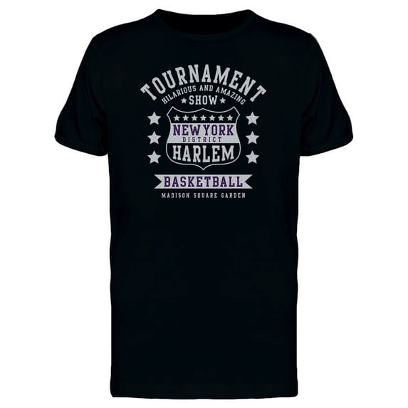 Basket Ball Sport Harlem T-Shirt Men -Image by Shutterstock, Male 3X-Large