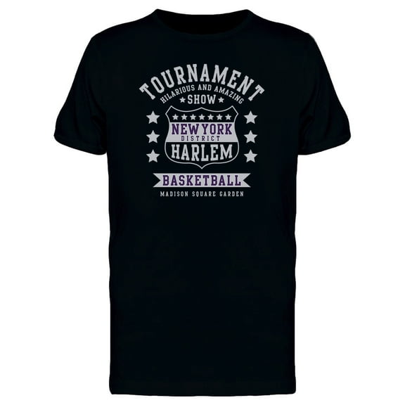 Basket Ball Sport Harlem T-Shirt Men -Image by Shutterstock, Male 3X-Large