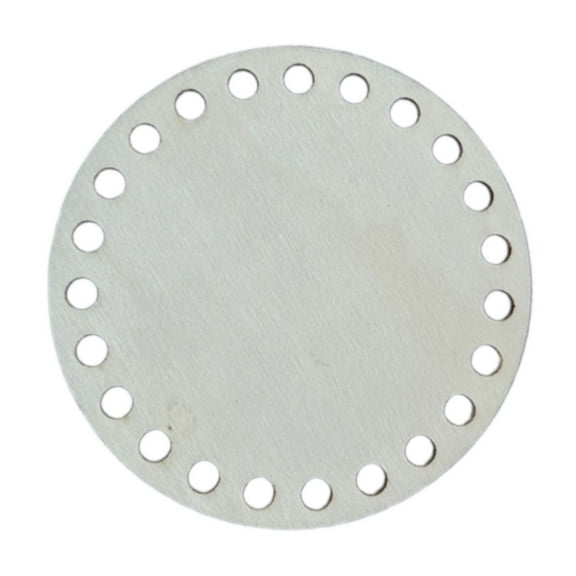 Basket Base Perforated Wooden Basket Base Weaving Knitting Bottoms for Crochet Handbag Crafting Home Decoration