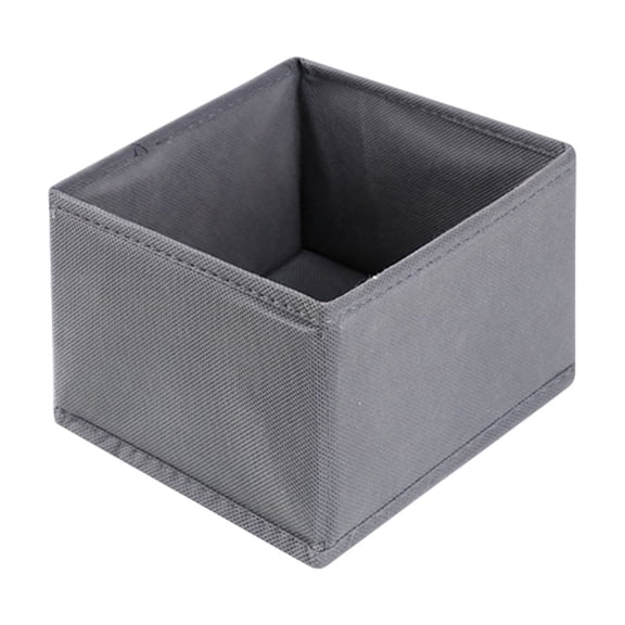 Basket for Blankets,Canvas Basket,Foldable Fabric Storage Baskets for Shelves,Small Bins,Canvas Baskets for Gifts Empty for Closet Nursery Home Shelves Toy(Gray 6*6*5in)from QiwagFerng