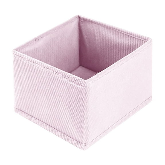 Basket for Blankets,Canvas Basket,Foldable Fabric Storage Baskets for Shelves,Small Bins,Canvas Baskets for Gifts Empty for Closet Nursery Home Shelves Toy(Pink 6*6*5in)from QiwagFerng