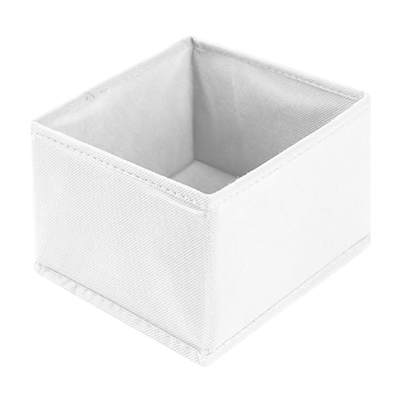 Basket for Blankets,Canvas Basket,Foldable Fabric Storage Baskets for Shelves,Small Bins,Canvas Baskets for Gifts Empty for Closet Nursery Home Shelves Toy(White 6*6*5in)from QiwagFerng
