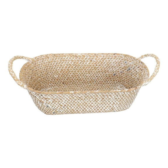 Basket Can Trash Woven Storage Rattan Wicker Rope Cotton Baskets Bin Bedroom Garbage Box Tray Fruit Serving Food Bins