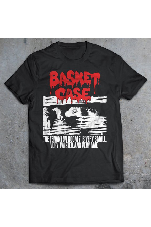 Basket Case 1982 Movie T-Shirt, 80's Horror Shirt, Slasher Film, Cult Movie, Lost Boys, Videodrome, Re-Animator, Frankenhooker, Creepshow