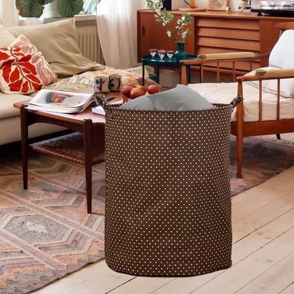 Basket Clothes Laundry Basket with Handle, Large Laundry Basket Hamper Laundry Room Hamper, Compact Laundry Basket Dorm Laundry Basket, Foldable Dirty Clothes Baskets(1pc)