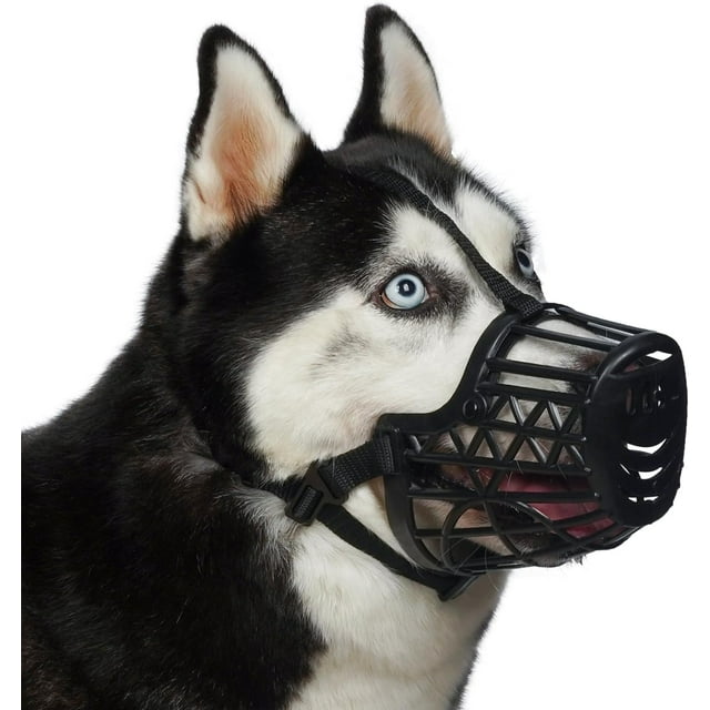 Basket Dog Muzzle for Large Medium Small Dogs, Cage Muzzles to Prevent