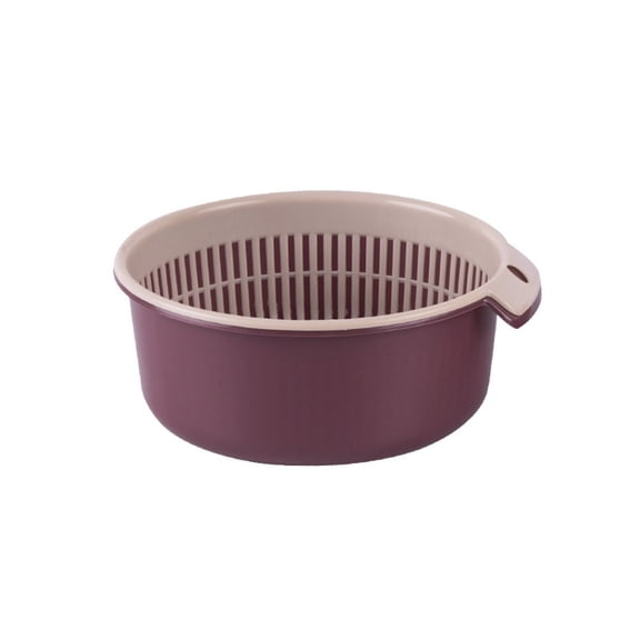 Basket Double-Layer Household Washing And Vegetables Hollow Storage