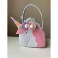 thumbnail image 1 of Basket Floral Unicorn Birthday Halloween Easter Basket Baby Girl Wedding Shower New, 1 of 1