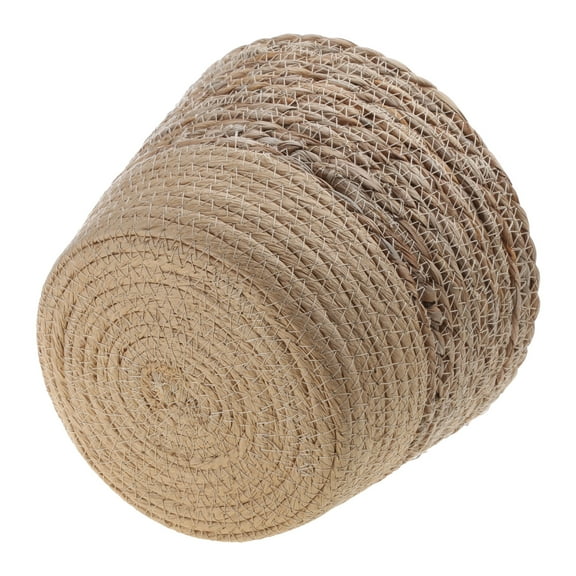 Basket Flower Pots Cover Storage Basket Plant Containers Hand Woven Basket Planter Straw Bonsai Container