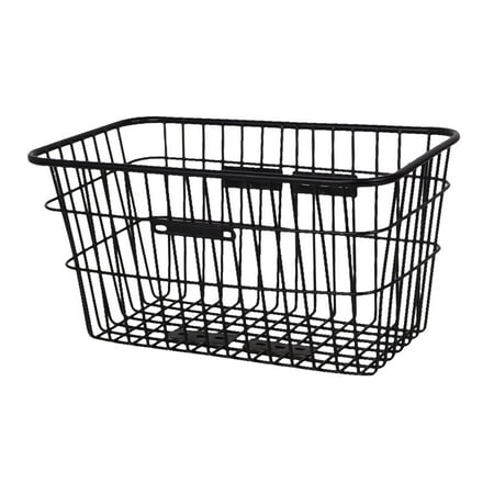 Basket Frame Basket Kids Adults Pet Carrier Front/Rear Storage Basket Cargo Rack for Picnic Grocery Shopping