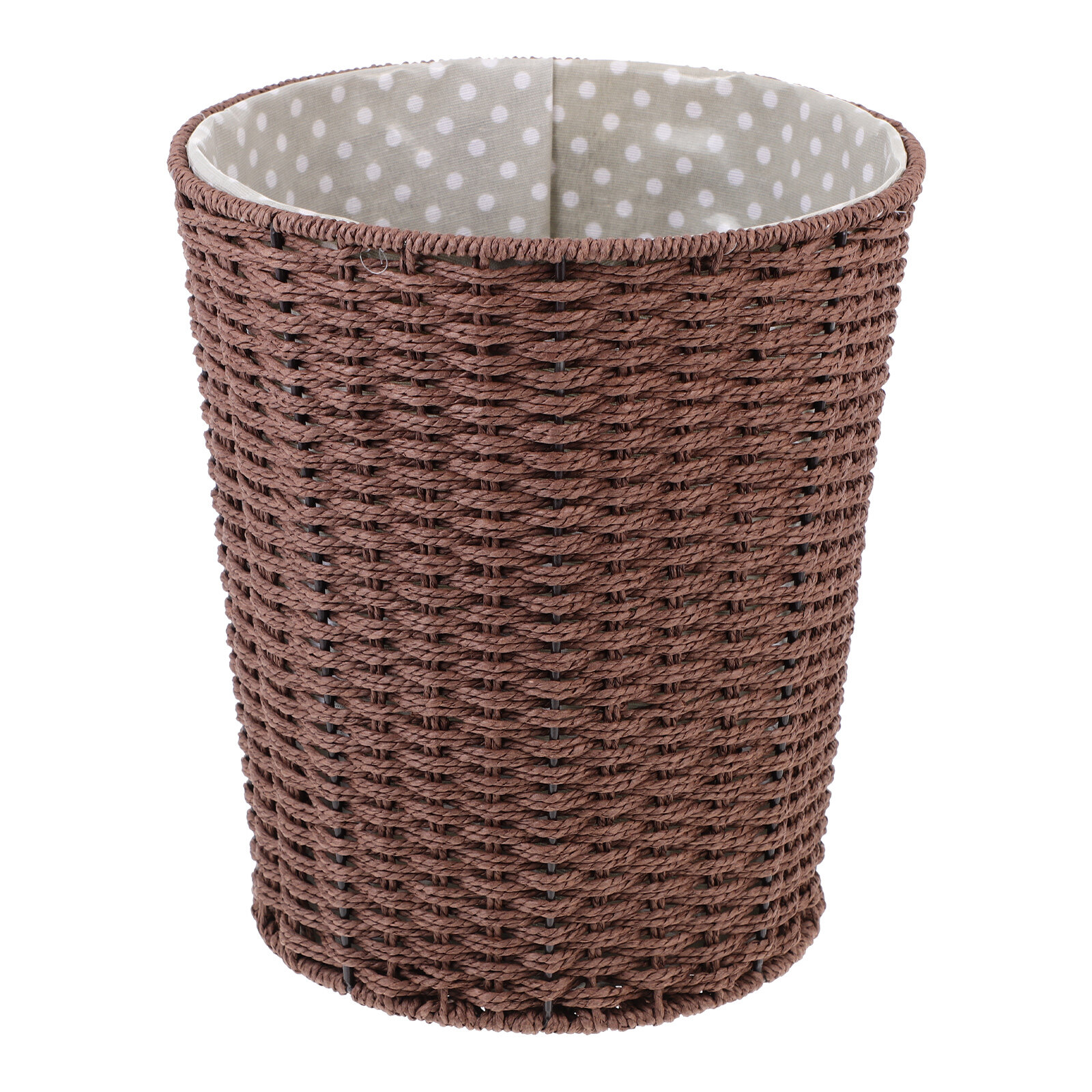 Basket Laundry Woven Wicker Storage Waste Bin Hamper Can Trash Clothes