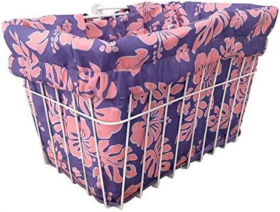 Basket Liner Tote,Beach Cruiser Basket Cover, Ebike Front Wire Or