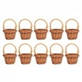 thumbnail image 1 of Basket Mini Baskets Flower Small For Woven Wicker Miniature With Picnic Girl Handle Gift Favors Storage Rattan Tiny Decorative, 1 of 9