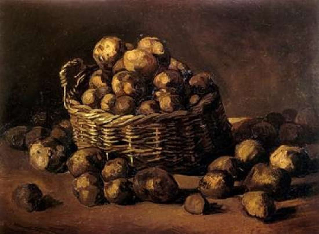 Basket Of Potatoes Canvas Art - Vincent Van Gogh (20 x 28)
