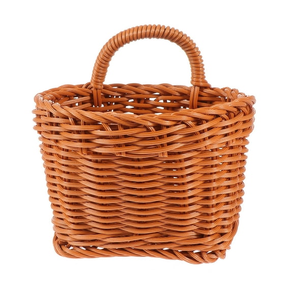 Basket Storage Flower Rattan Woven Picnic Wood Bread Girl Gift Vegetable Willow Fruit Wooden Seagrass Handles Handle
