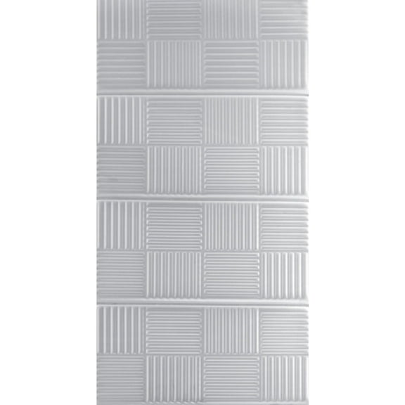 Basket Weave Drop-In 22 in x 46 in Ceiling Light Diffuser Panel in Tiffany White (29 Sq.ft / Pack) - 4 Pieces