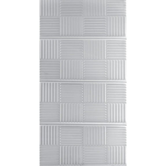 Basket Weave Drop-In 22 in x 46 in Ceiling Light Diffuser Panel in Tiffany White (29 Sq.ft / Pack) - 4 Pieces