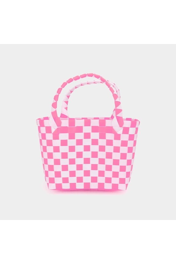 Basket Weave Mini Micro Tote Bag