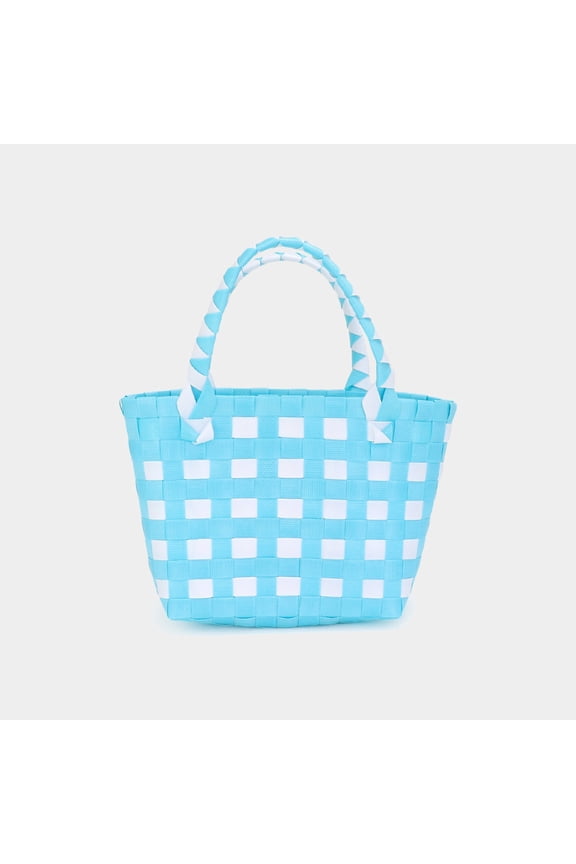 Basket Weave Mini Micro Tote Bag