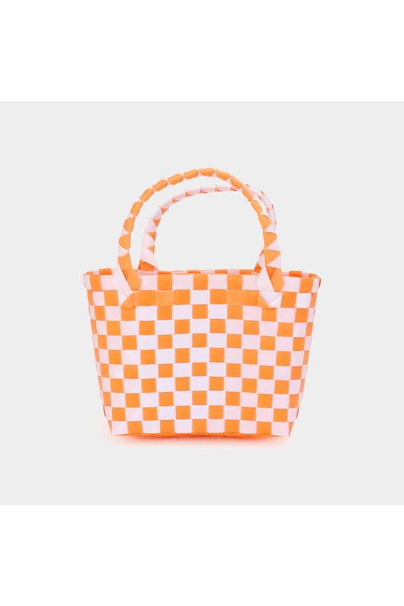 Basket Weave Mini Micro Tote Bag
