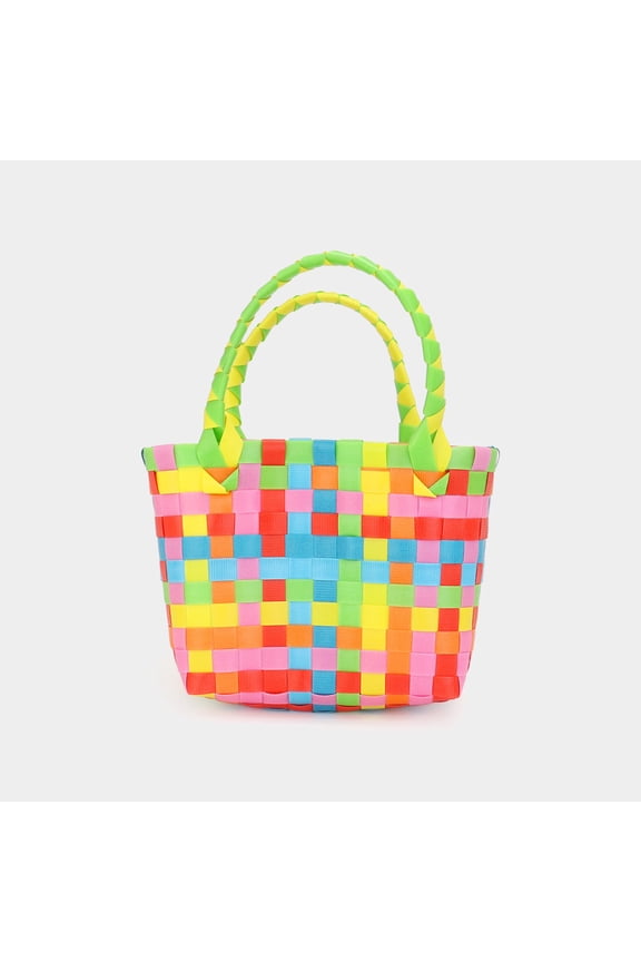 Basket Weave Mini Micro Tote Bag