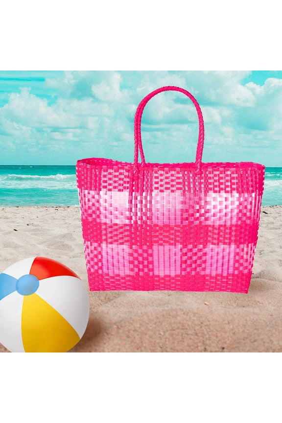 Basket Weave Tote Bag / Shoulder Bag