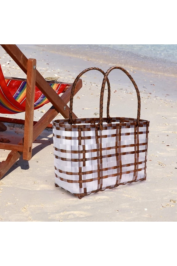 Basket Weave Tote Bag / Shoulder Bag