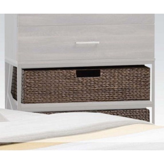 ACME 20958 Adrianna Chest Basket, Walnut - 8 x 31 x 17 in. - Set of 2