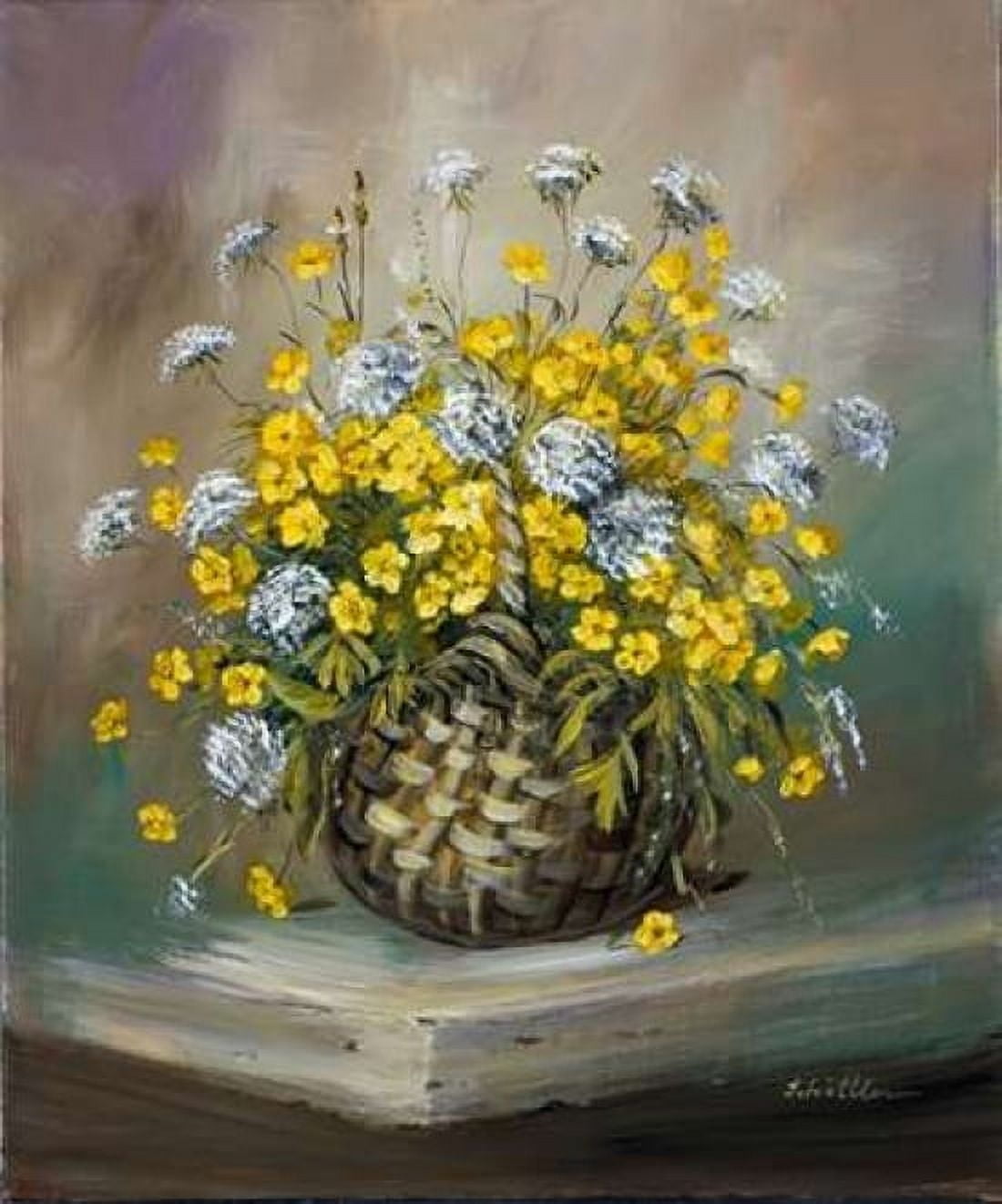 Basket in yellow Canvas Art - Katharina Schottler (20 x 24)