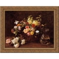 thumbnail image 1 of Basket of Flowers 24x20 Gold Ornate Wood Framed Canvas Art by Fantin Latour, Ignace Henri Jean Theodore, 1 of 2
