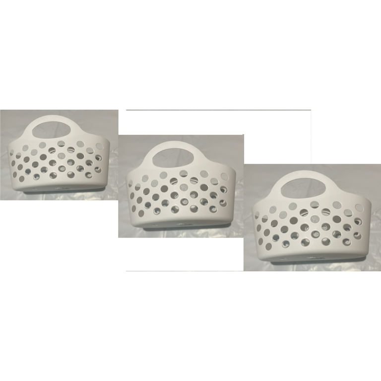 Basket with Handles 3 count Plastic Oval Carry Totes 12