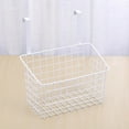 thumbnail image 1 of Basket with Hook Grid Storage Basket, It Behind a Door Railing, over White, 1 of 7