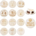 thumbnail image 1 of Basketball 1st Birthday Party Decorations - 13PCS Wooden Baby Monthly Photo Cards, Baby Growth Monthly Photo Cards, Hello World Newborn Photo Booth Props for Basketball Baby Shower, 1 of 7