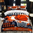 Basketball 3D Print Duvet Cover Twin Full Queen King for Kids Boys,Ball Sports Games Themed