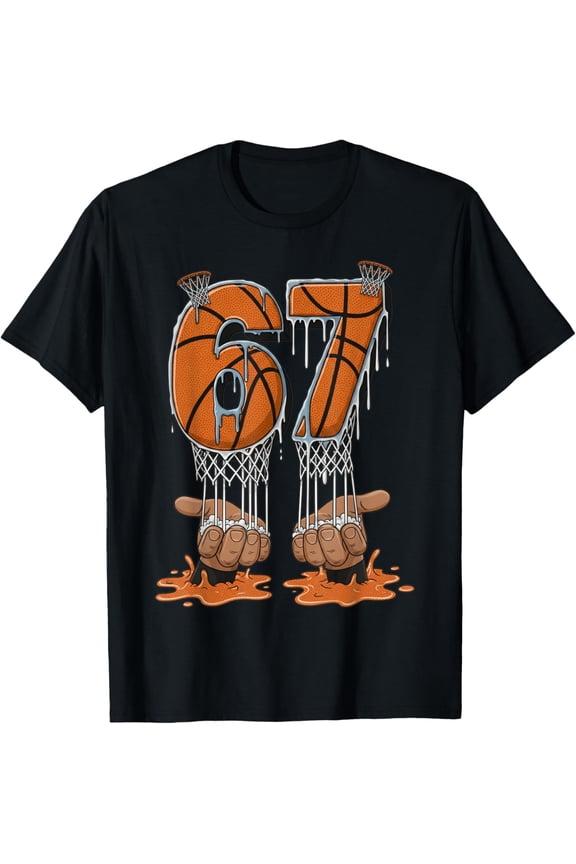 Basketball 67 Six Seven Funny Gen Alpha Drip T-Shirt