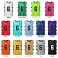 thumbnail image 1 of Basketball 6PCS Kid's Football Pinnies Quick Drying Soccer Jerseys Youth Sports Scrimmage Basketball Team Training Numbered Bibs Practice Sports Vest, 1 of 7