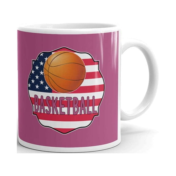 Basketball Accessory American Pride Coffee Tea Ceramic Mug Office Work Cup Gift 11 oz