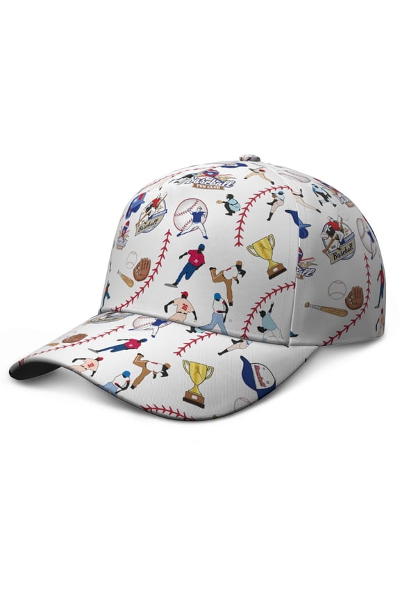 Basketball Adjustable Baseball Cap – Sports Team Player Training and Competition Hat for Boys, Teens, Kids