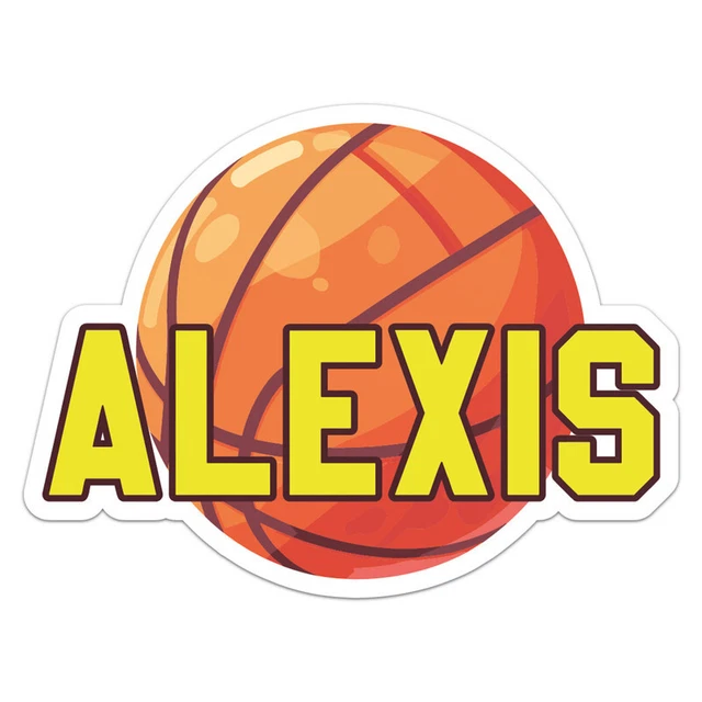 Basketball Alexis Sticker Phone Decal Water Bottle Stickers Car Decals ...