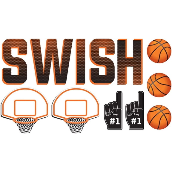 Basketball Alley Oop Cutout Assortment