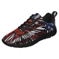 thumbnail image 1 of Basketball American Flag Running Shoes Sneakers Mesh Black Size 6, 1 of 5