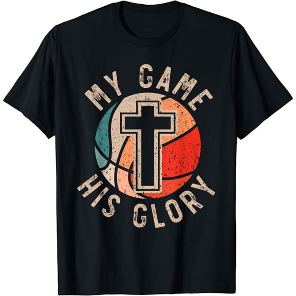Basketball And Jesus Christ Christian Believer Hooper T-Shirt