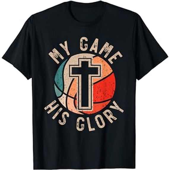 Basketball And Jesus Christ Christian Believer Hooper T-Shirt