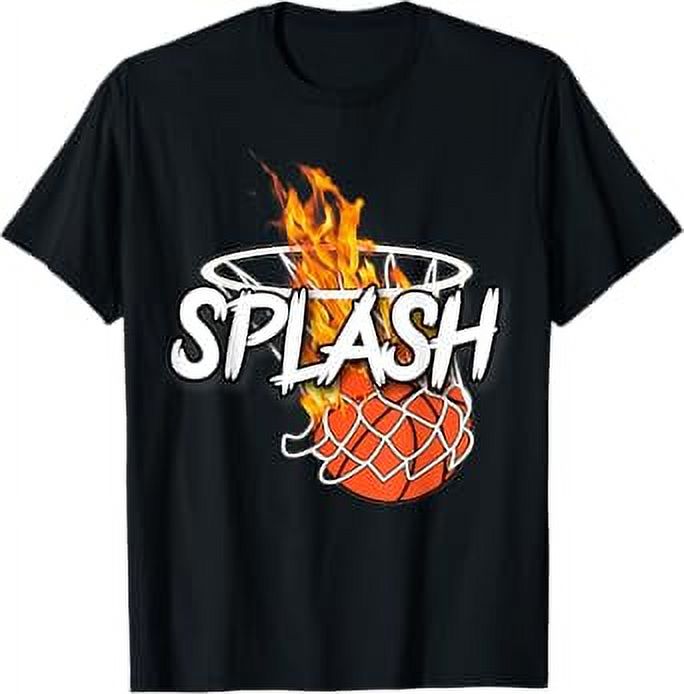 Basketball Apparel Splash Lit On Fire Basketball TShirt