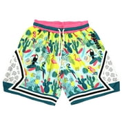 Basketball Athletic Shorts Men - Mesh Gym Sports Workout Training Drawstring Retro Casual Fashion Short with Pockets