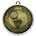 thumbnail image 1 of Basketball Award Sports Bulk Medal - Gold, Silver and Bronze!, 1 of 2