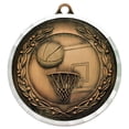 thumbnail image 1 of PinMart Bronze Basketball Award Sports Medal - New, 1 of 2